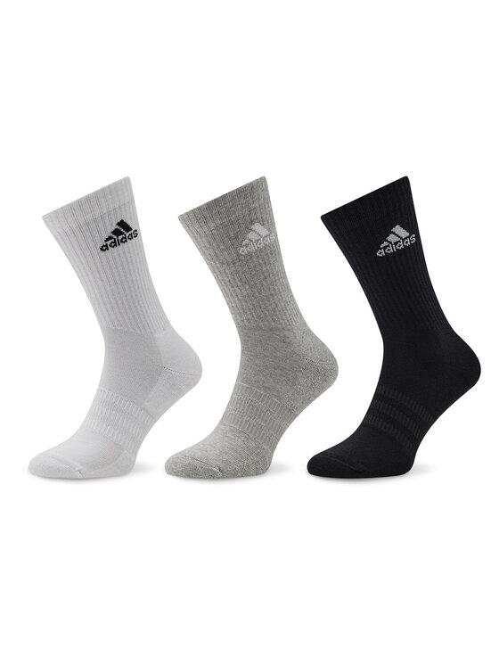 adidas Дълги чорапи Cushioned Crew Socks 3 Pairs IC1311 Сив цвят на ниска цена
