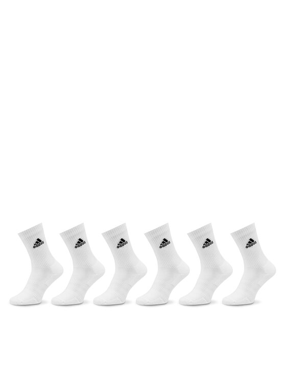 adidas Дълги чорапи Cushioned Sportswear Crew Socks 6 Pairs HT3453 Бял цвят на ниска цена
