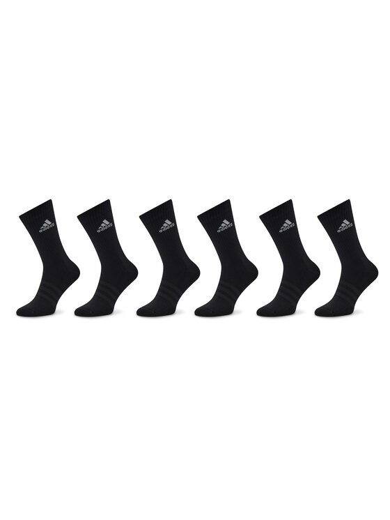 adidas Дълги чорапи Cushioned Sportswear Crew Socks 6 Pairs IC1316 Черен цвят на ниска цена