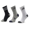 adidas Дълги чорапи Graphic Socks 3 Pairs HN5736 Черен цвят на ниска цена