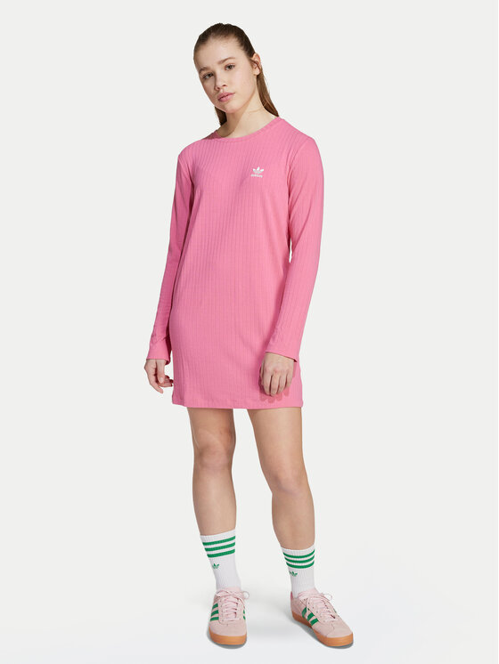 adidas Ежедневна рокля JX2850 Розов Slim Fit цвят на ниска цена