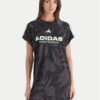adidas Ежедневна рокля Tiro x Common Goal Graphic JL7638 Черен Loose Fit цвят на ниска цена