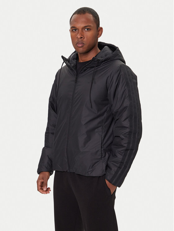 adidas Зимно яке Essentials Climawarm 3-Stripes KB8149 Черен Regular Fit цвят на ниска цена