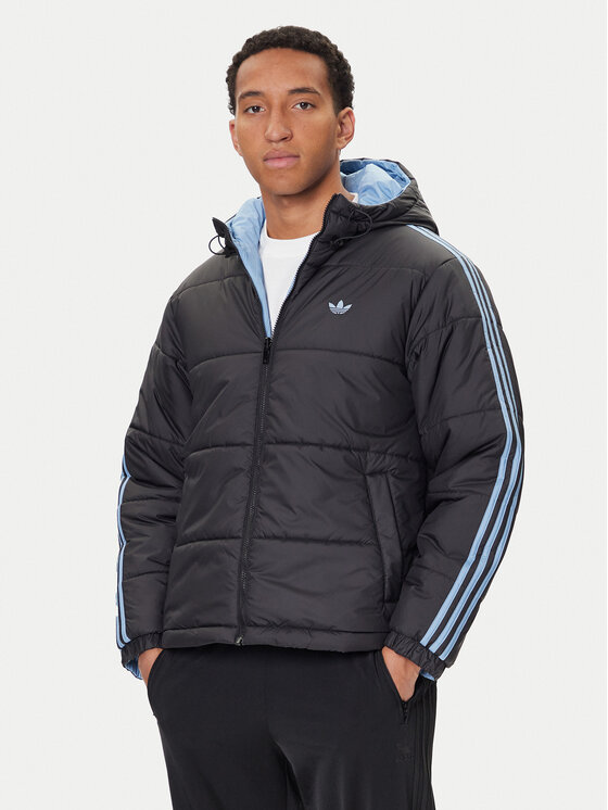 adidas Зимно яке adicolor Reversible JW5846 Черен Regular Fit цвят на ниска цена
