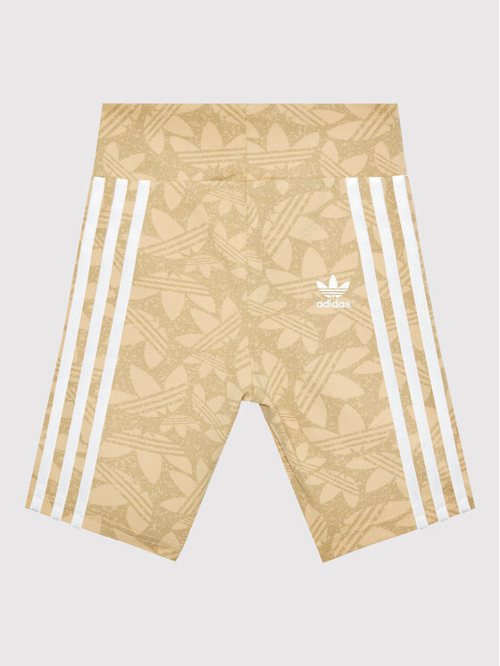 adidas Колоездачни шорти Cycling HC7068 Бежов Slim Fit цвят на ниска цена