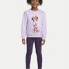 adidas Комплект суитшърт и клин Disney Minnie Mouse KB7314 Виолетов Regular Fit цвят на ниска цена