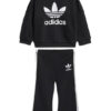 adidas Комплект суитшърт и клин JC7867 Черен Flared Fit цвят на ниска цена
