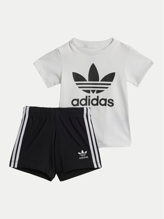 adidas Комплект тишърт и панталонки JE0521 Черен Regular Fit цвят на ниска цена
