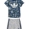 adidas Комплект тишърт и панталонки Liberty London JY3017 Тъмносин Regular Fit цвят на ниска цена