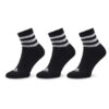 adidas Къси чорапи 3-Stripes Cushioned Sportswear Mid-Cut Socks 3 Pairs IC1317 Черен цвят на ниска цена