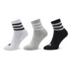 adidas Къси чорапи 3-Stripes Cushioned Sportswear Mid-Cut Socks 3 Pairs IC1318 Сив цвят на ниска цена
