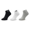 adidas Къси чорапи Thin and Light Ankle Socks 3 Pairs IC1283 Сив цвят на ниска цена