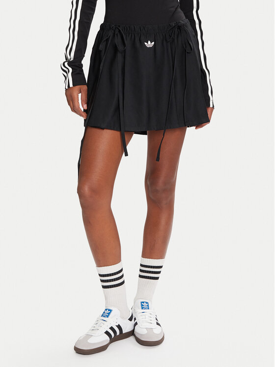 adidas Мини пола Ribbon JX2554 Черен Regular Fit цвят на ниска цена