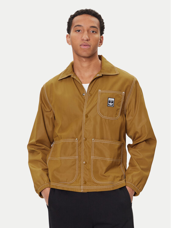 adidas Преходно яке Wabash JW0173 Кафяв Regular Fit цвят на ниска цена