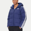 adidas Пухено яке Essentials Climawarm 3-Stripes JX7799 Тъмносин Regular Fit цвят на ниска цена