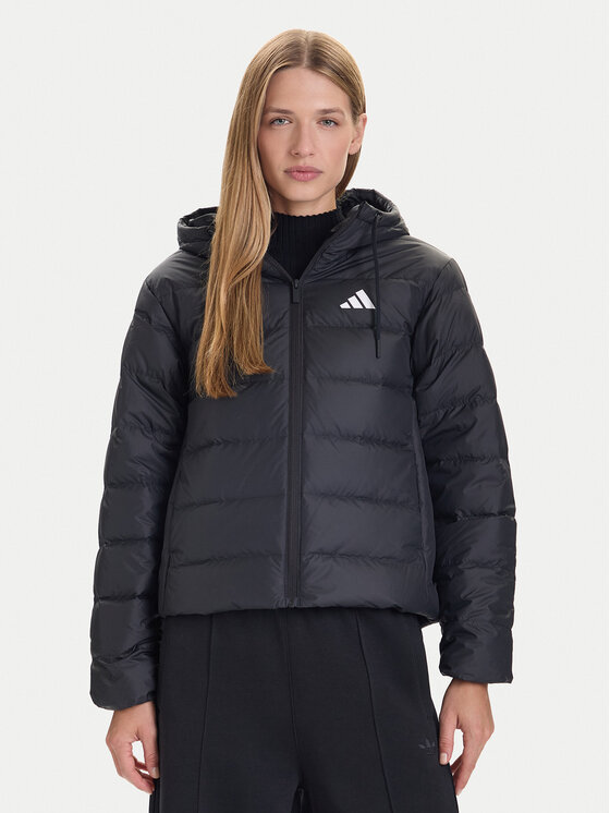 adidas Пухено яке Essentials Climawarm KC1580 Черен Regular Fit цвят на ниска цена