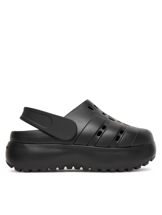 adidas Сандали adilette Platform Clogs JP9577 Черен цвят на ниска цена
