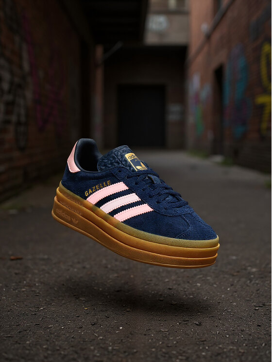 adidas Сникърси Gazelle Bold JR5951 Тъмносин цвят на ниска цена