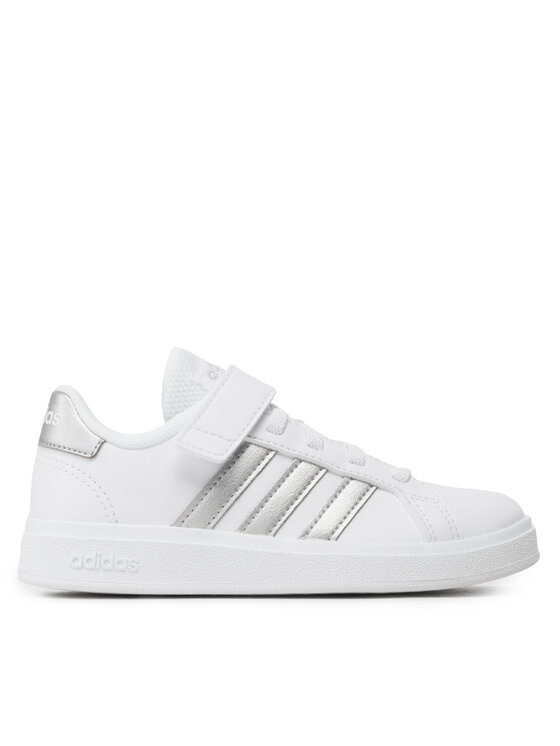 adidas Сникърси Grand Court 2.0 El K GW6516 Бял цвят на ниска цена