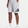 adidas Спортни шорти Essentials Big Logo JE8957 Сив Regular Fit цвят на ниска цена