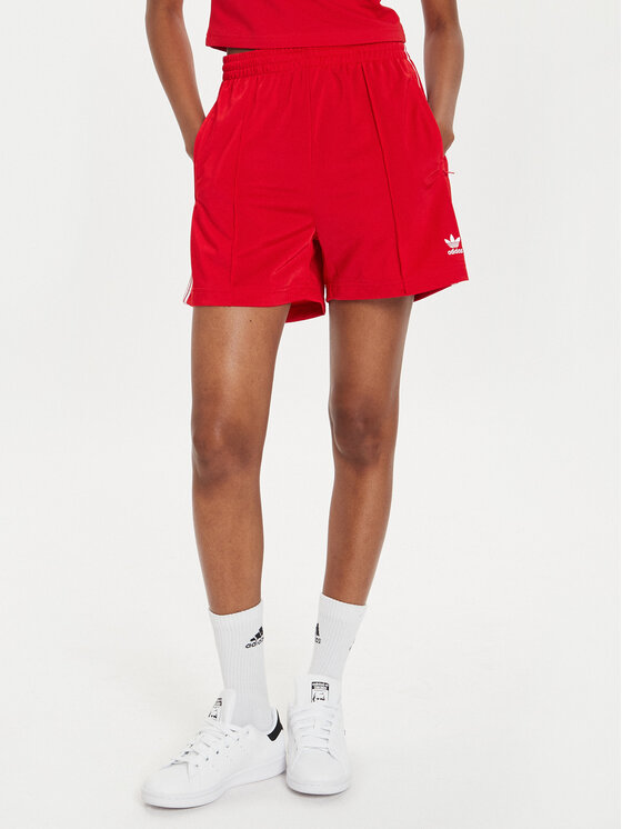 adidas Спортни шорти Firebird IY7207 Червен Loose Fit цвят на ниска цена