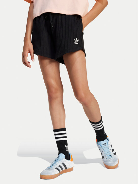 adidas Спортни шорти JC8433 Черен Loose Fit цвят на ниска цена