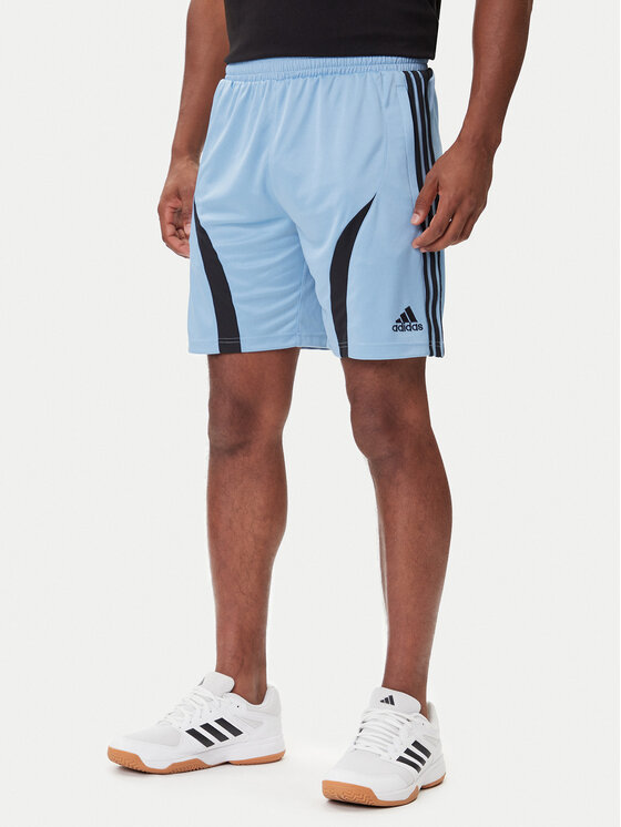 adidas Спортни шорти Teamgeist adicolor JW1348 Светлосиньо Regular Fit цвят на ниска цена