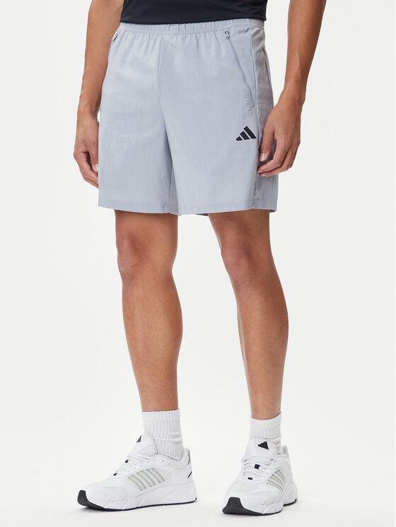 adidas Спортни шорти Train Essentials Woven Training JX2716 Сив Regular Fit цвят на ниска цена