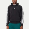 adidas Суитшърт Essentials 3-Stripes JE6297 Черен Regular Fit цвят на ниска цена