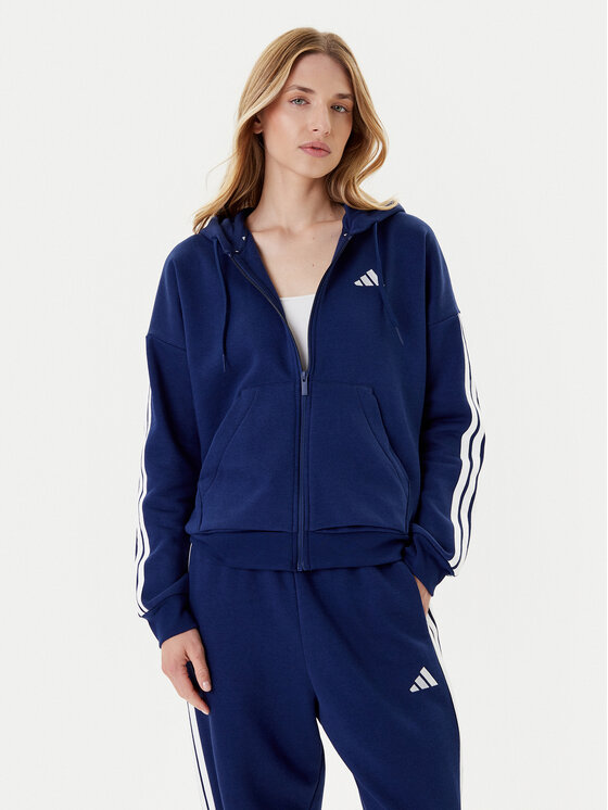 adidas Суитшърт Essentials 3-Stripes JY3083 Син Regular Fit цвят на ниска цена