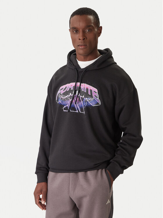 adidas Суитшърт Fortnite JV8018 Черен Regular Fit цвят на ниска цена