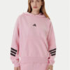 adidas Суитшърт Future Icons 3-Stripes JE0183 Розов Loose Fit цвят на ниска цена