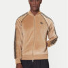 adidas Суитшърт SST adicolor Velour JX1561 Бежов Loose Fit цвят на ниска цена