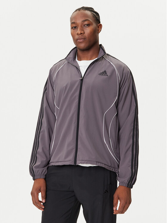 adidas Суитшърт Teamgeist adicolor JW5865 Сив Loose Fit цвят на ниска цена