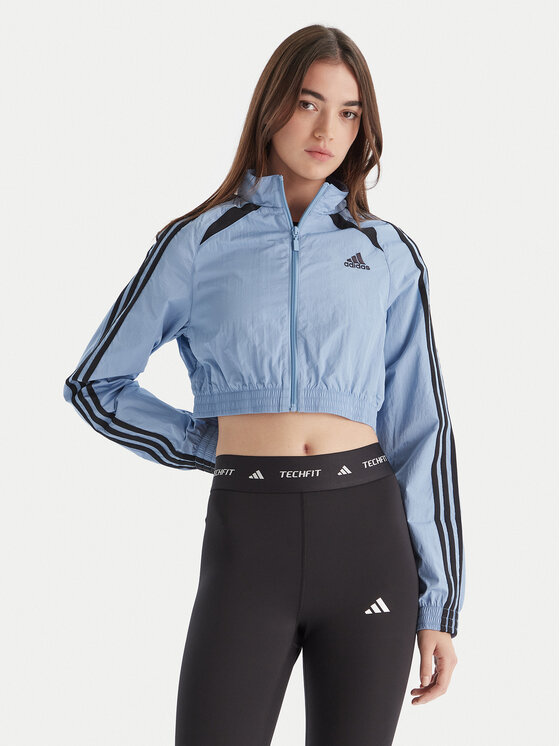 adidas Суитшърт Teamgeist adicolor JZ8277 Светлосиньо Slim Fit цвят на ниска цена
