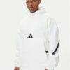 adidas Суитшърт Z.N.E. JF2454 Бял Loose Fit цвят на ниска цена