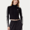 adidas Суитшърт adicolor 3-Stripes JY2597 Черен Slim Fit цвят на ниска цена