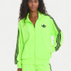 adidas Суитшърт adicolor Classic Firebird JX7859 Зелен Loose Fit цвят на ниска цена