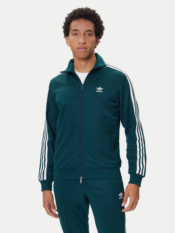 adidas Суитшърт adicolor Classics Beckenbauer JY1280 Зелен Slim Fit цвят на ниска цена