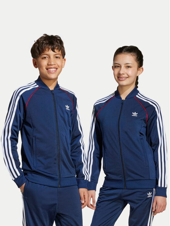 adidas Суитшърт adicolor SST JV8563 Тъмносин Regular Fit цвят на ниска цена