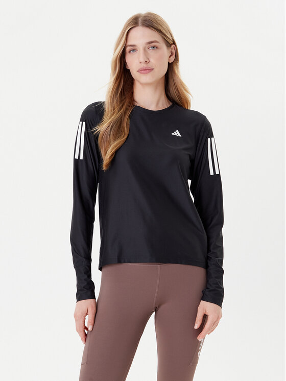 adidas Тениска от техническо трико Own The Run IN1568 Черен Regular Fit цвят на ниска цена