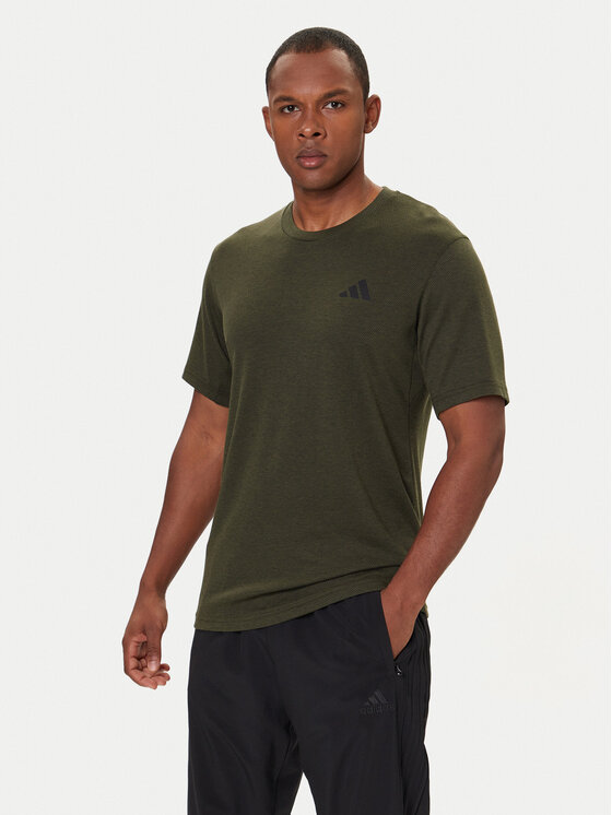 adidas Тениска от техническо трико Train Essentials Feelready Novelty JX2755 Зелен Regular Fit цвят на ниска цена