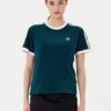 adidas Тишърт 3-Stripes JY4855 Зелен Regular Fit цвят на ниска цена