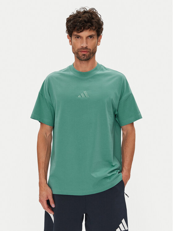 adidas Тишърт ALL SZN JX5085 Електриков Loose Fit цвят на ниска цена