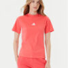 adidas Тишърт Essentials 3-Stripes KE4377 Коралов Regular Fit цвят на ниска цена