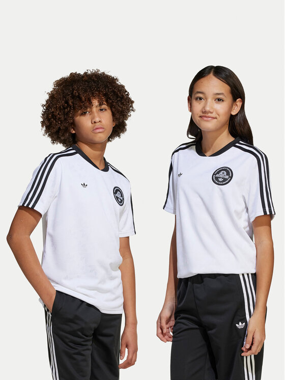 adidas Тишърт Football JV7682 Бял Loose Fit цвят на ниска цена