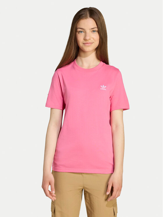 adidas Тишърт JY4986 Розов Regular Fit цвят на ниска цена