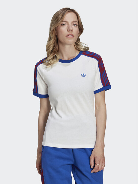adidas Тишърт Tape HL9172 Бял Regular Fit цвят на ниска цена