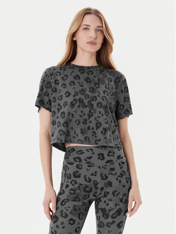 adidas Тишърт Workout Essentials JN2646 Сив Regular Fit цвят на ниска цена