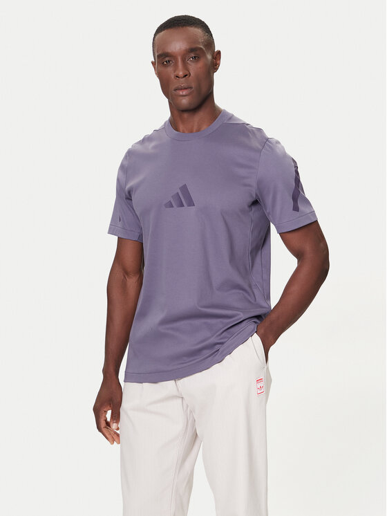 adidas Тишърт Z.N.E. JW4740 Виолетов Regular Fit цвят на ниска цена